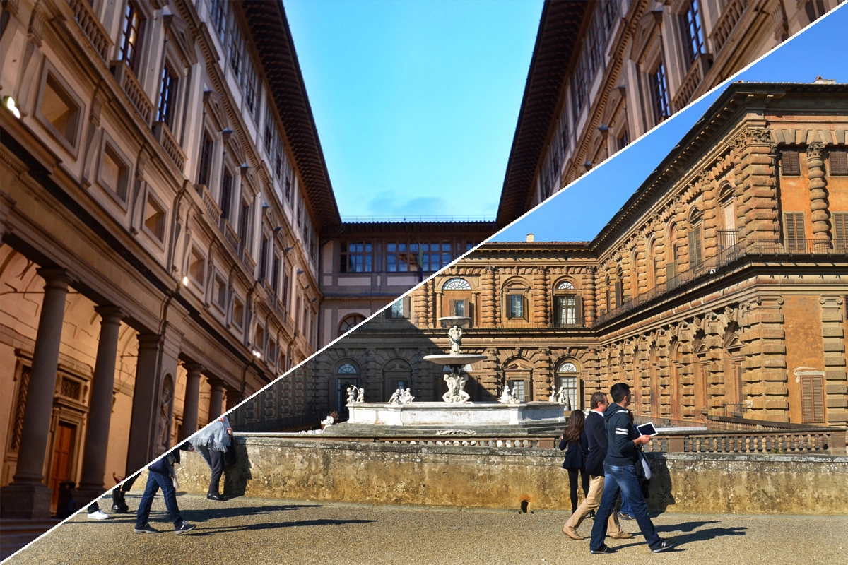 Ingresso combinado da Galeria Uffizi, do Palácio Pitti e do Jardim de Boboli: entrada prioritária