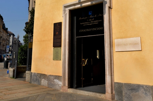 Entrada a la Última Cena de Leonardo con libro de recuerdo