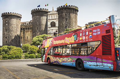 Panoramic Tour of Naples with an Open-top Bus