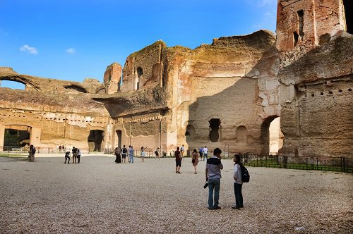 Thermae of Caracalla in 4D - virtual reality tour + Map of Rome