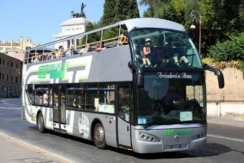 Roma - Passeio panorâmico com ônibus aberto